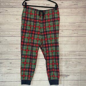 🦃 Dearfoams‎ Christmas Plaid Joggers Size XL